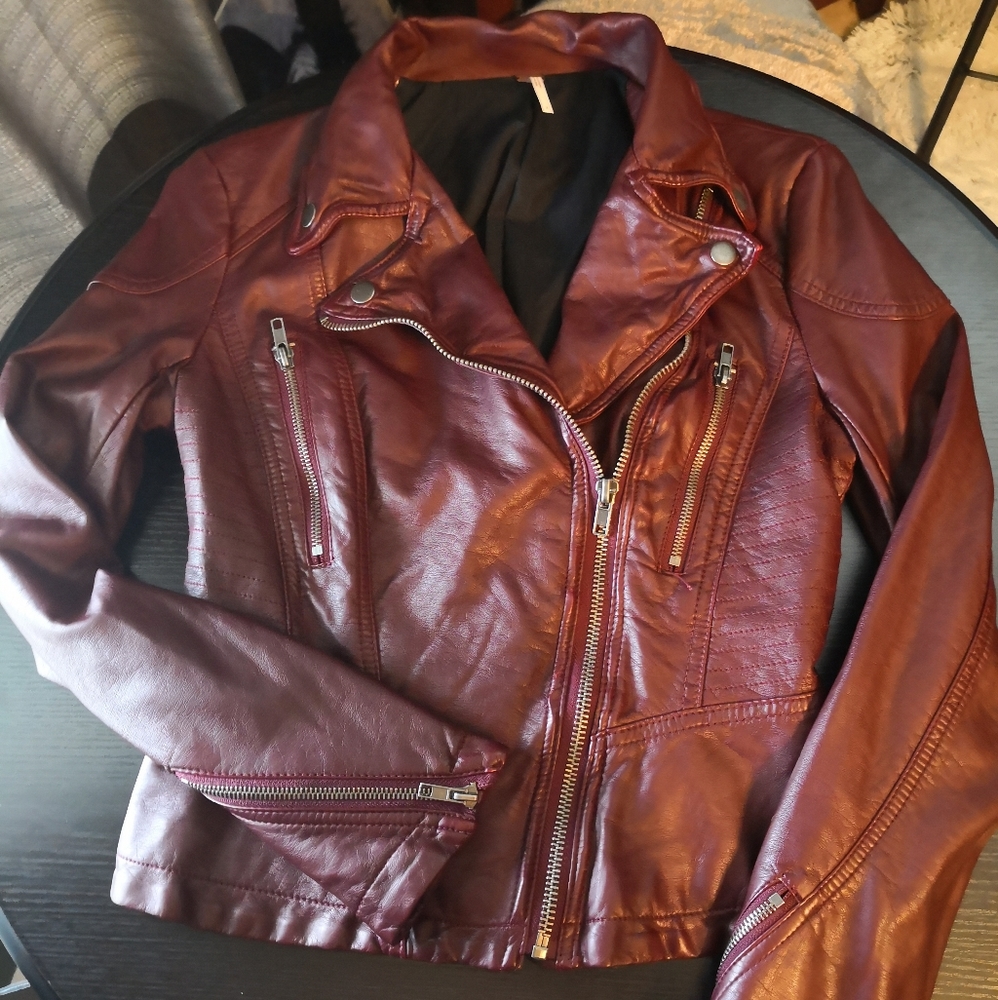 Free People Vegan Leather Jacket